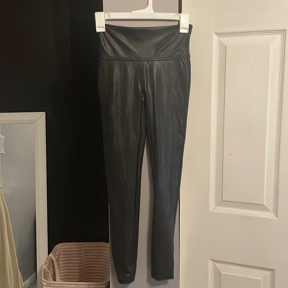 Spanx leather leggings
